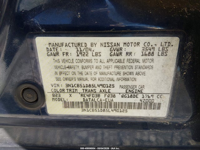 Nissan Sentra 1.8