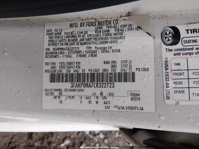 Ford Fusion Se