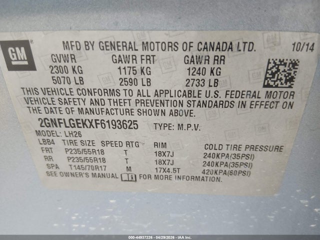 Chevrolet Equinox 2lt