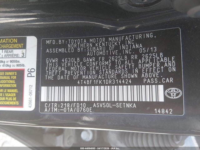 Toyota Camry Le