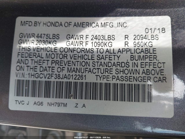 Honda Accord Sport 2.0t