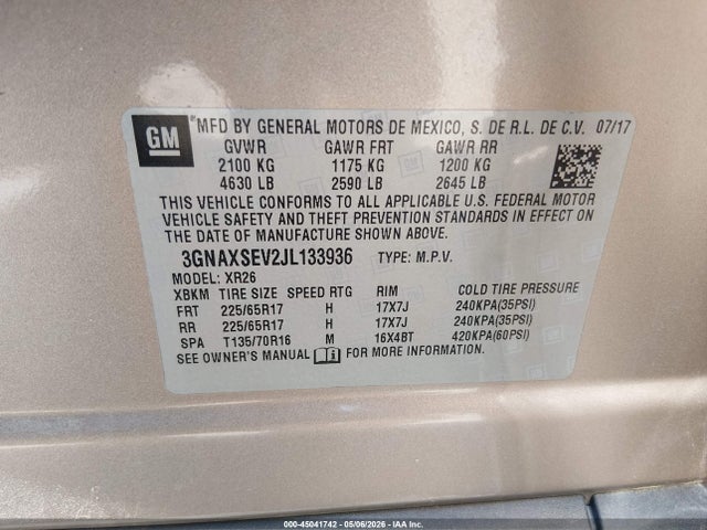 Chevrolet Equinox Lt