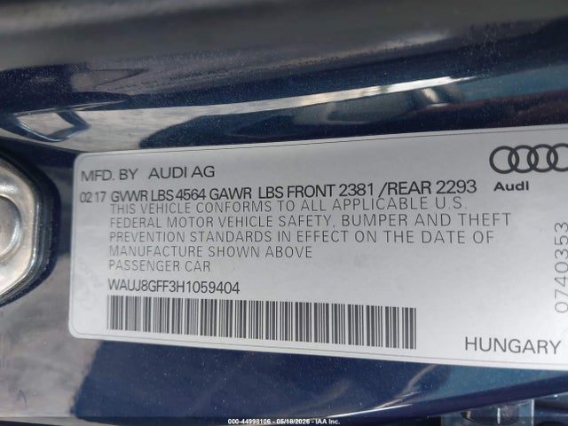 Audi A3 2.0t Premium
