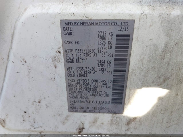 Nissan Pathfinder Platinum
