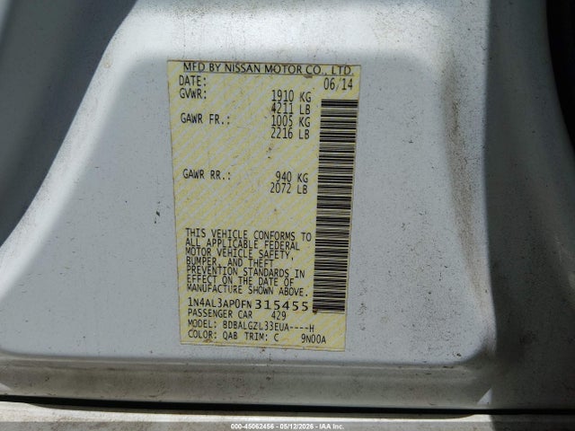 Nissan Altima 2.5 S