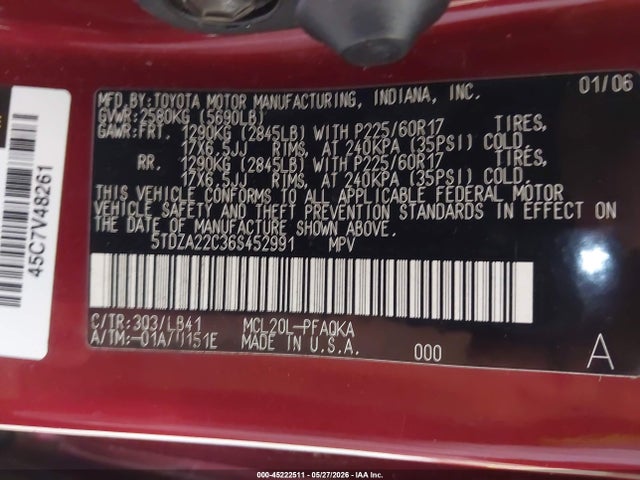 Toyota Sienna Xle