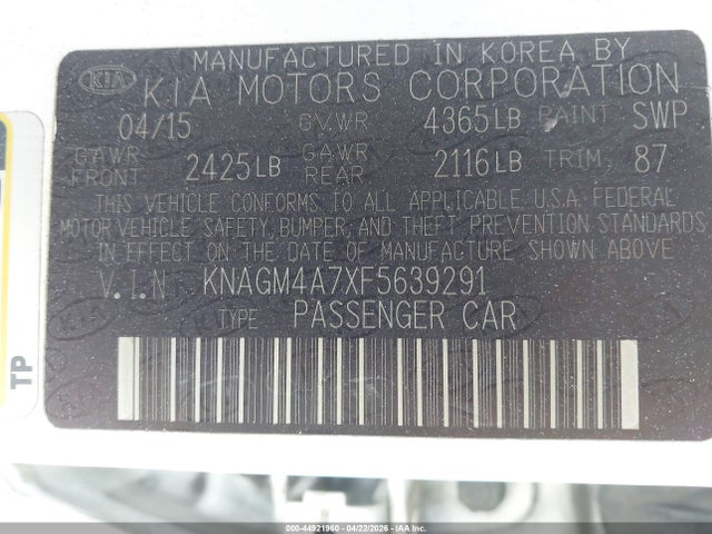 Kia Optima Lx