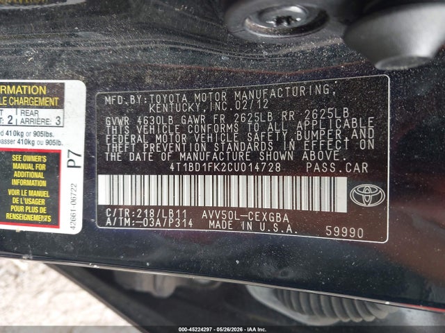 Toyota Camry Xle