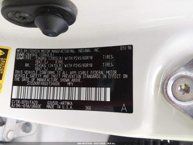 Toyota Highlander Le Plus V6