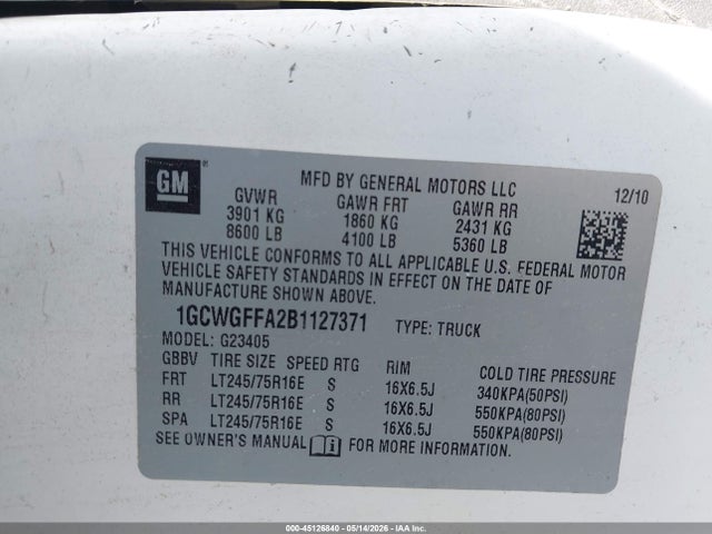 Chevrolet Express Work Van
