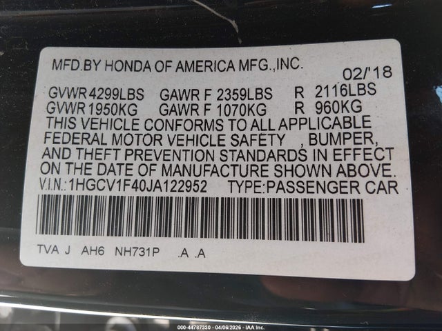 Honda Accord Ex