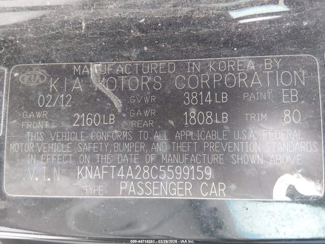 Kia Forte Lx