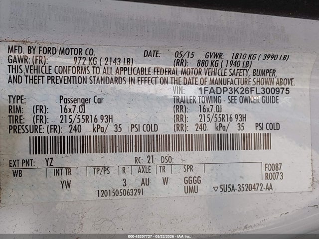 Ford Focus Se