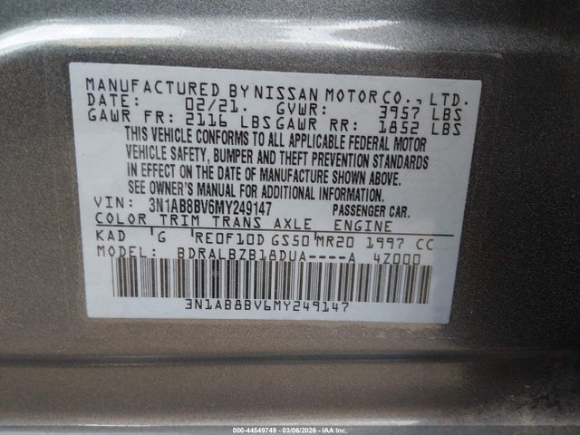 Nissan Sentra S Xtronic Cvt