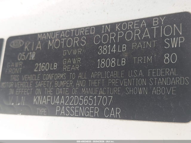 Kia Forte Ex