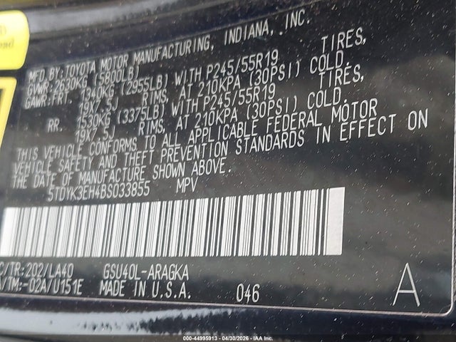 Toyota Highlander Limited V6
