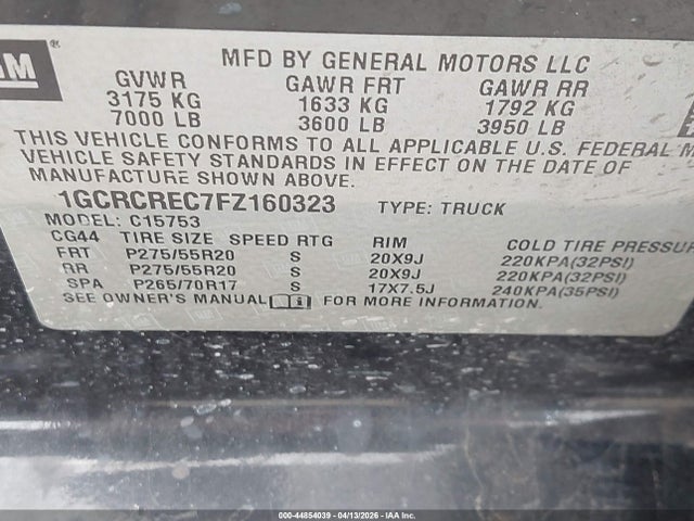 Chevrolet Silverado 1500 1lt