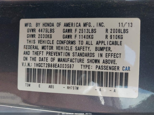 Honda Accord Ex-l V-6