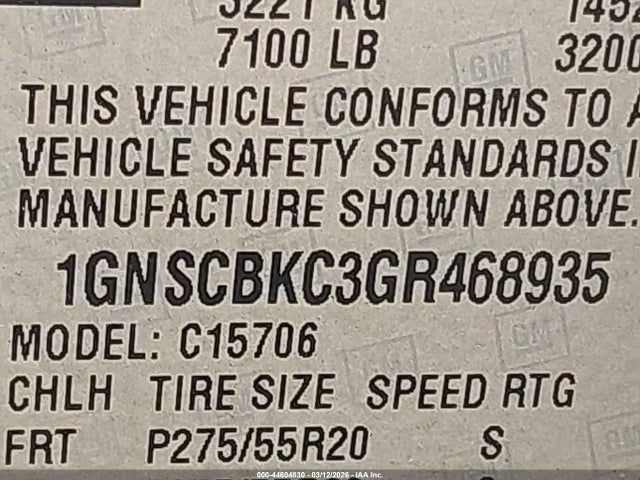 Chevrolet Tahoe Lt