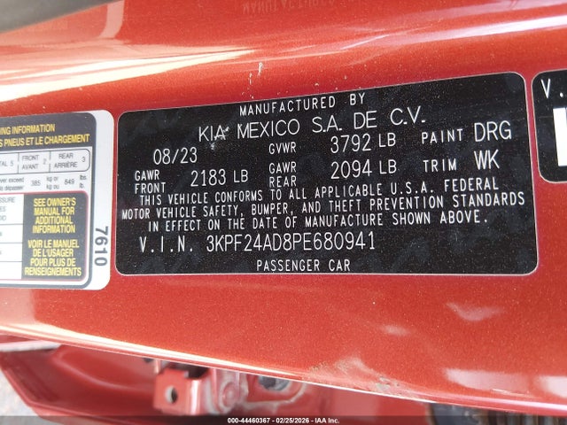 Kia Forte Lxs