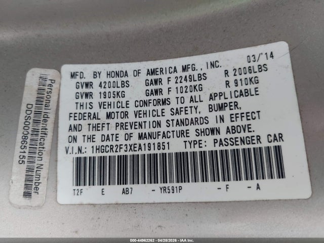 Honda Accord Lx