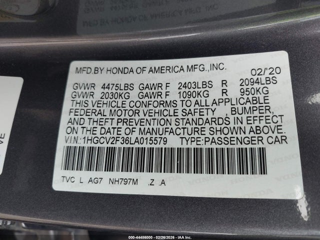 Honda Accord Sport 2.0t