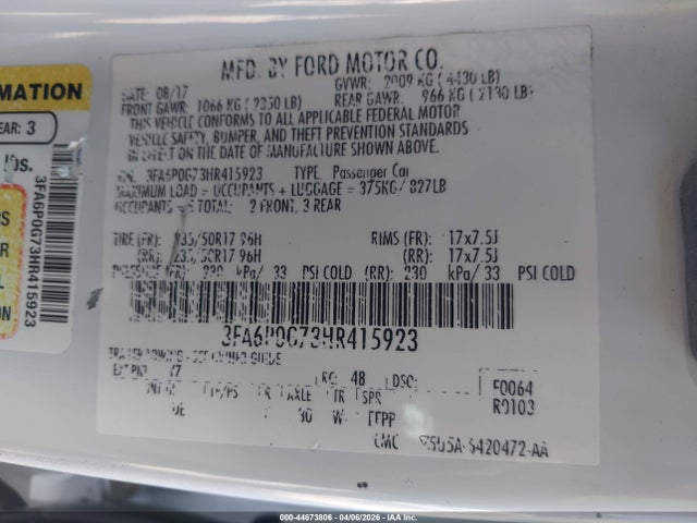 Ford Fusion S