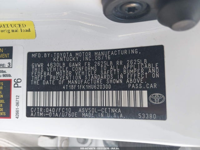 Toyota Camry Le