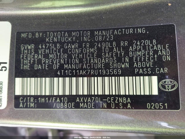 Toyota Camry Le