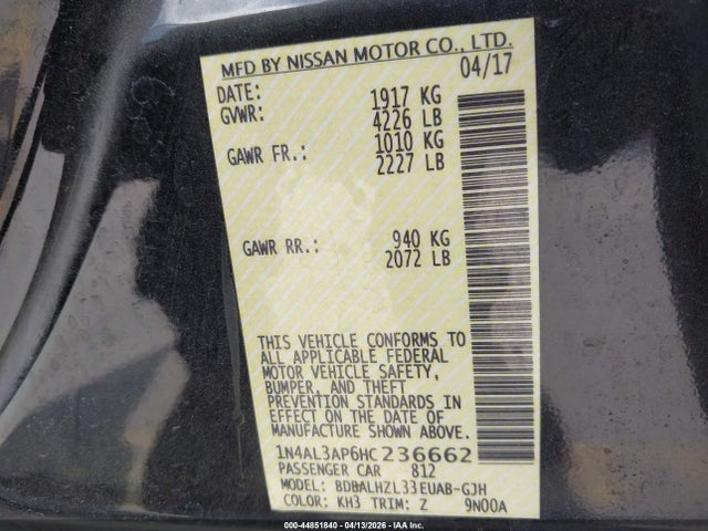 Nissan Altima 2.5 Sr
