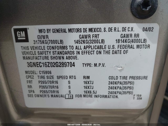 Chevrolet Suburban 1500 Ls