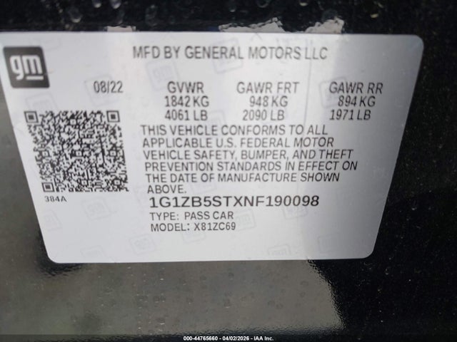 Chevrolet Malibu Fwd Ls