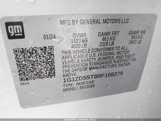 Chevrolet Malibu Fwd 1lt