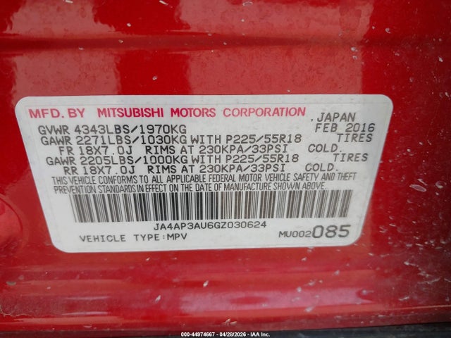 Mitsubishi Outlander 2.0 Es