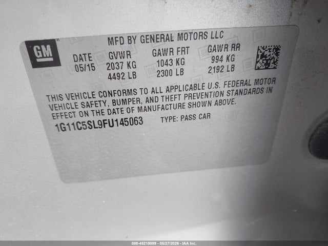 Chevrolet Malibu 1lt