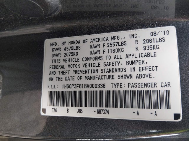 Honda Accord 3.5 Ex-l