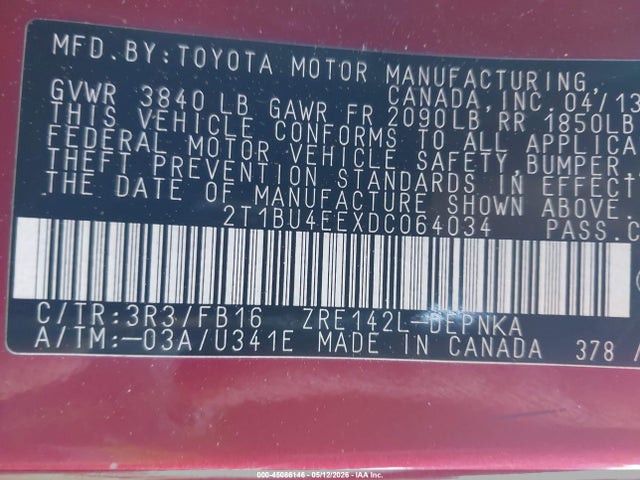 Toyota Corolla Le