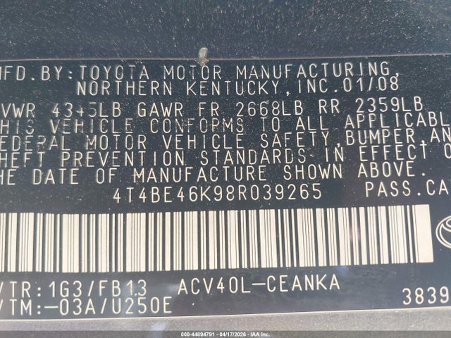 Toyota Camry Le