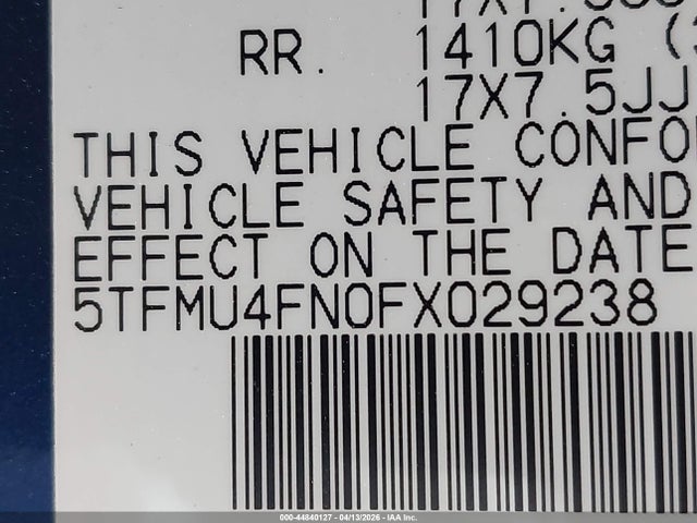 Toyota Tacoma Base V6