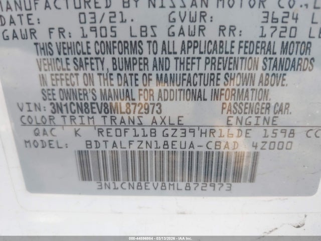 Nissan Versa Sv Xtronic Cvt