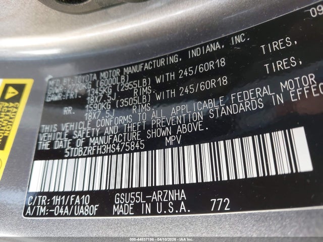 Toyota Highlander Le Plus