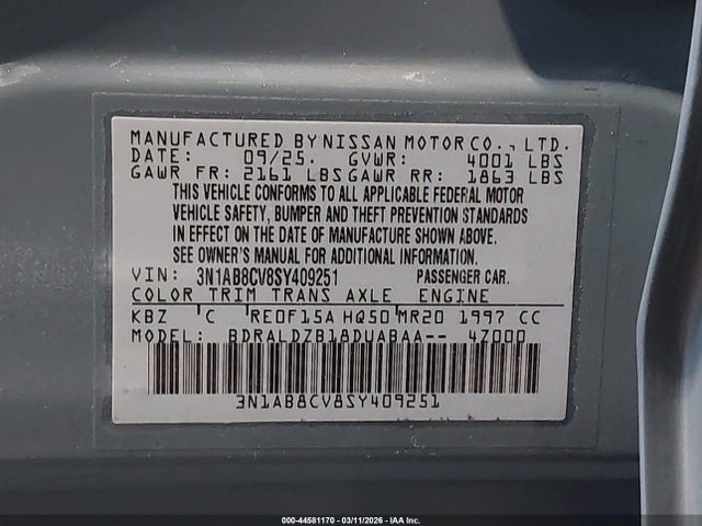 Nissan Sentra Sv