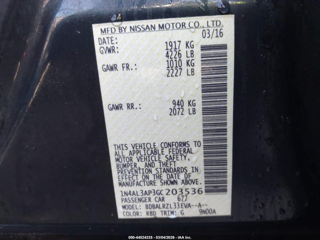 Nissan Altima 2.5 Sl
