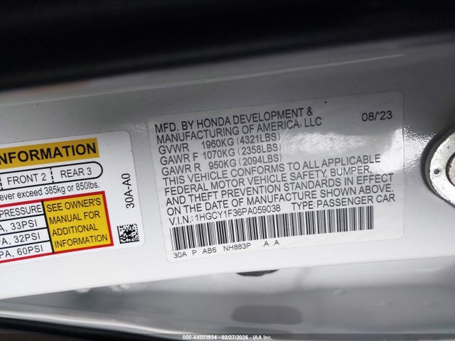 Honda Accord Ex