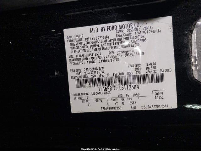 Ford Mustang Ecoboost Premium Fastback
