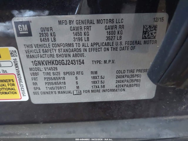 Chevrolet Traverse 2lt