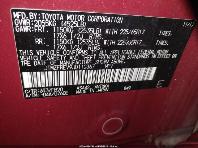 Toyota RAV4 Le