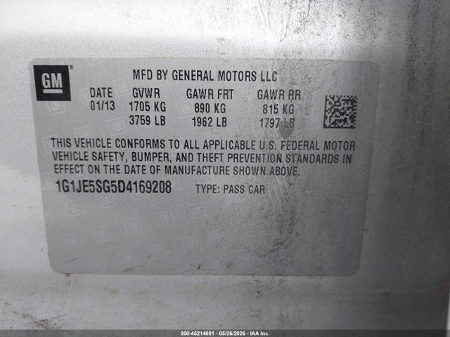 Chevrolet Sonic Ltz Auto