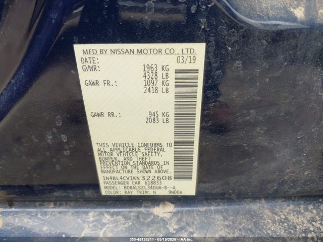Nissan Altima 2.5 Sr