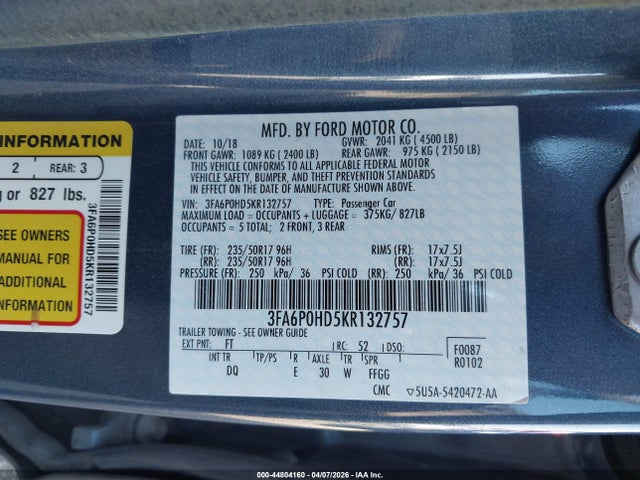 Ford Fusion Se